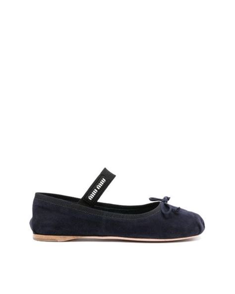 miu miu ballerina paars suede|Navy Suede Ballerinas .